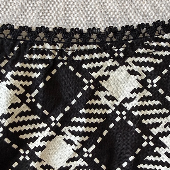 Y2K Ruby Rox Black and White Plaid Strapless Dress with Red Belt and Tulle - Picture 11 of 11